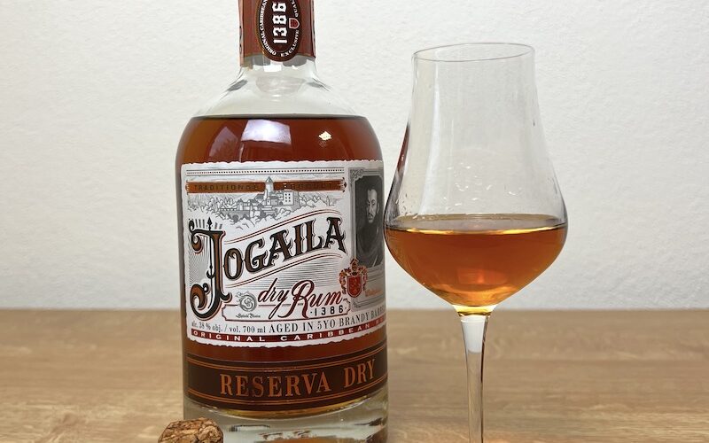 degustácia rumu Jogaila Reserva Dry 38%