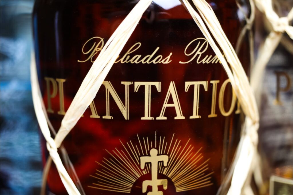 Plantation rumy - detail fľaše, etiketa