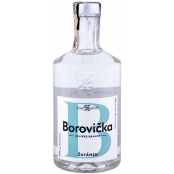 Borovička Žufánek 45% 0,5 l (čistá fľaša)