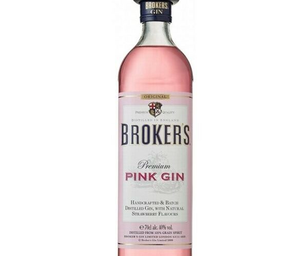 Broker´s Pink 40% 0,7 l (čistá fľaša)