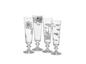 Crystalex Poháre na sekt By Mucha 205 ml, 4 ks