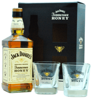 Jack Daniel’s Tennessee Honey + 2 Poháre 35% 0,7L