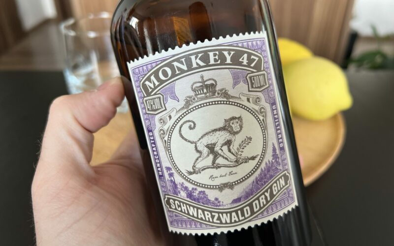 Monkey 47 gin detail prednej etikety