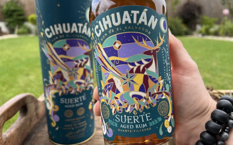 Cihuatan Suerte - detail prednej etikety