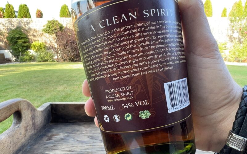 Terra Verde XO Cask Strength - detail zadnej etikety