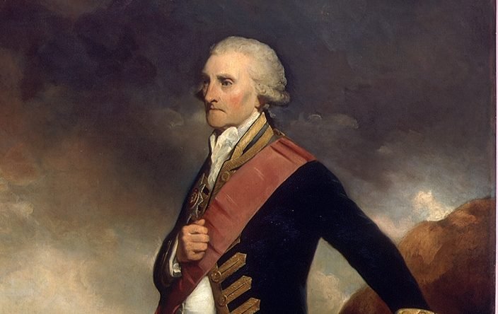 George Brydges Rodney - portrét admirála britského vojnového námorníctva.