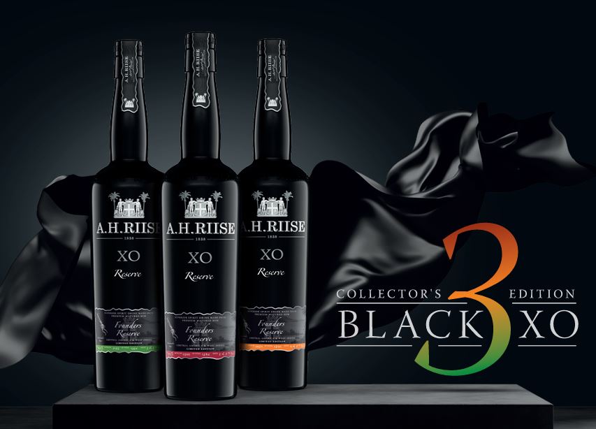 Posledné tri rumy z kolekcie A.H. Riise Founders Reserve Black XO