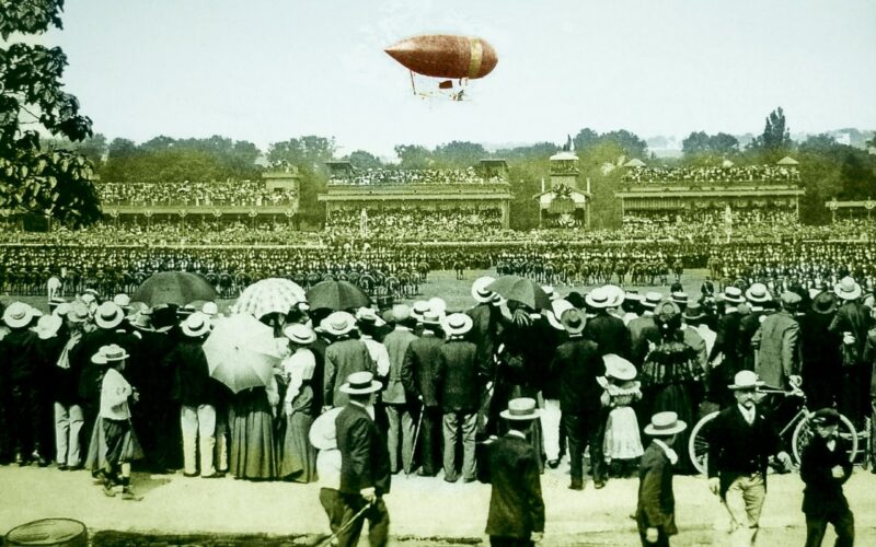 Dobový obrázok vzducholode Santos Dumont No.6
