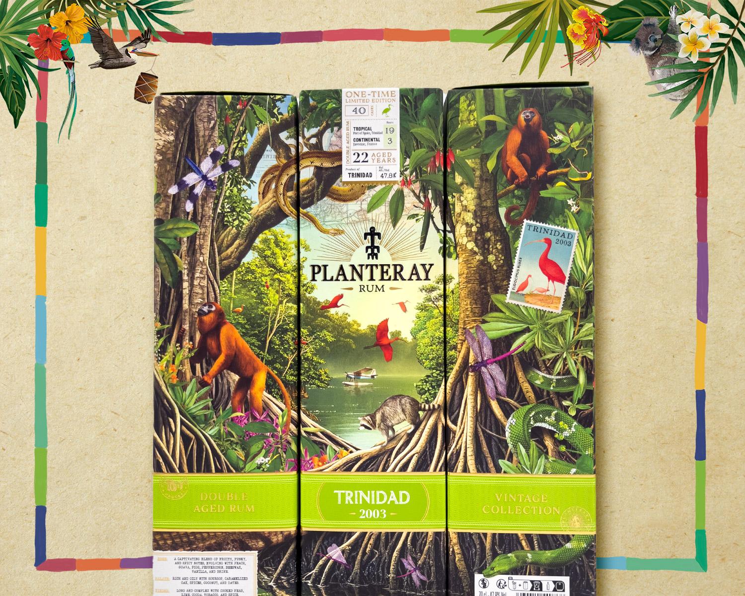 Planteray Terravera Single Vintage Trinidad 2003 - giftbox, krabice -ilustračný obrázok