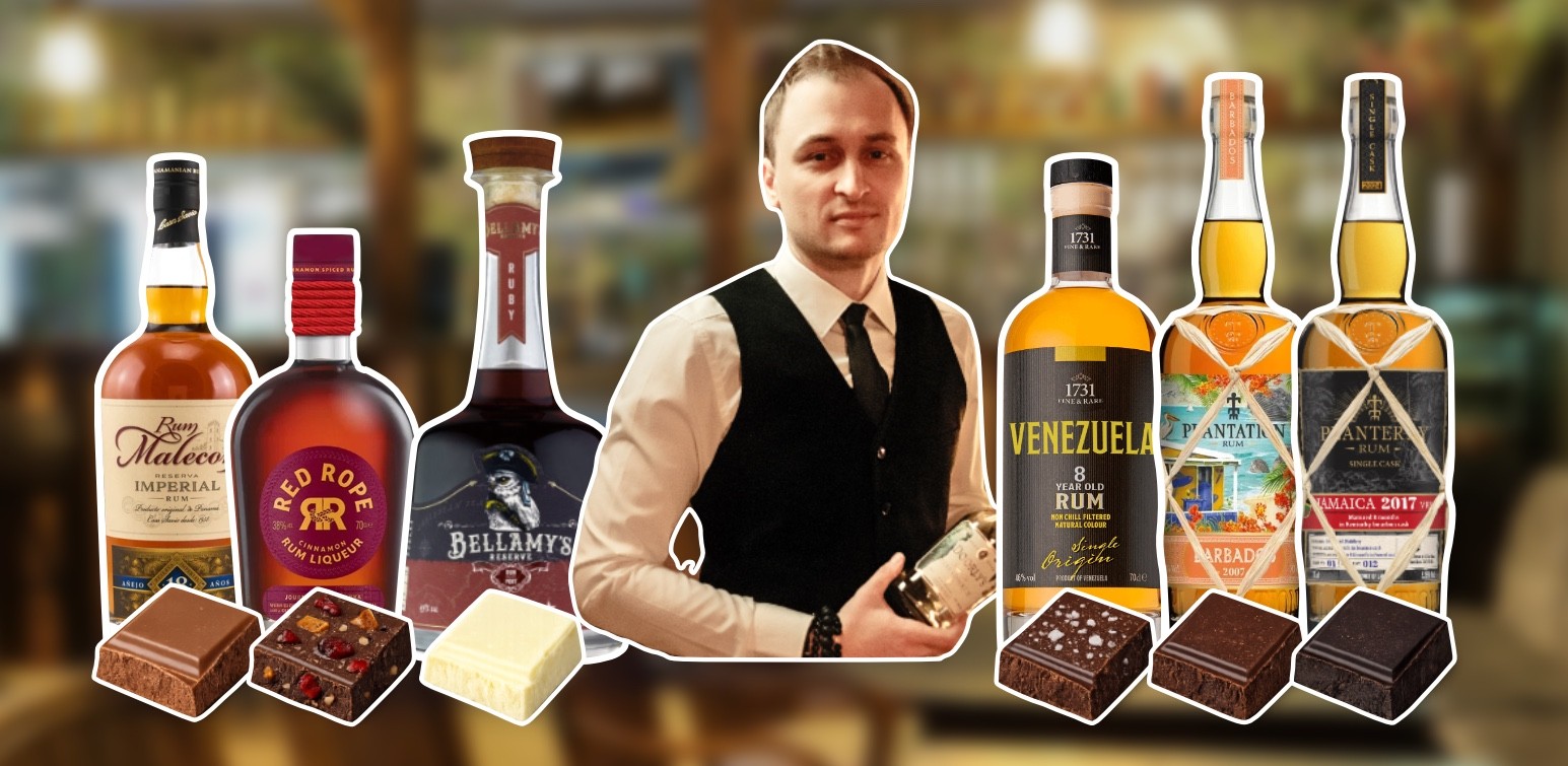 6 rumov a 6 čokolád